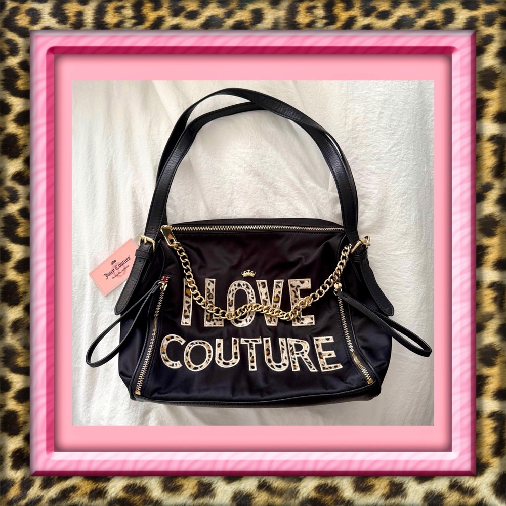 👑✅PRICE FIRM✅ Juicy Couture “I Love Couture” Nylon Shoulder Bag. Brand New!